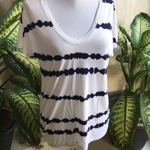 Gap white and navy tie dye tee - Picture 1 of 3